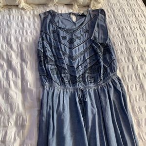 Blue flowy dress